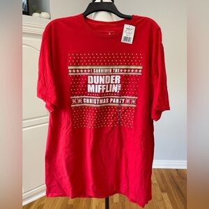 The Office Dunder Mifflin Christmas Party new with tag Tee Shirt in a size 2X